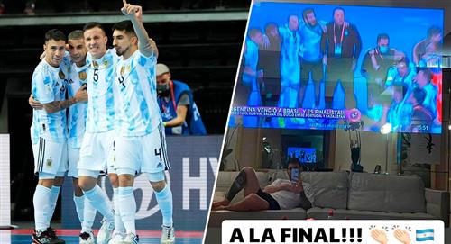 Messi celebró por Argentina finalista del Mundial de Futsal