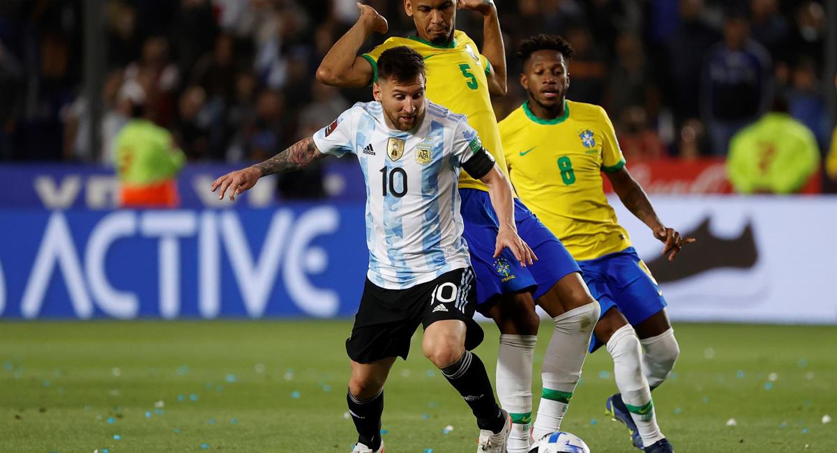 Argentina igualó sin goles ante Brasil este martes. Foto: EFE