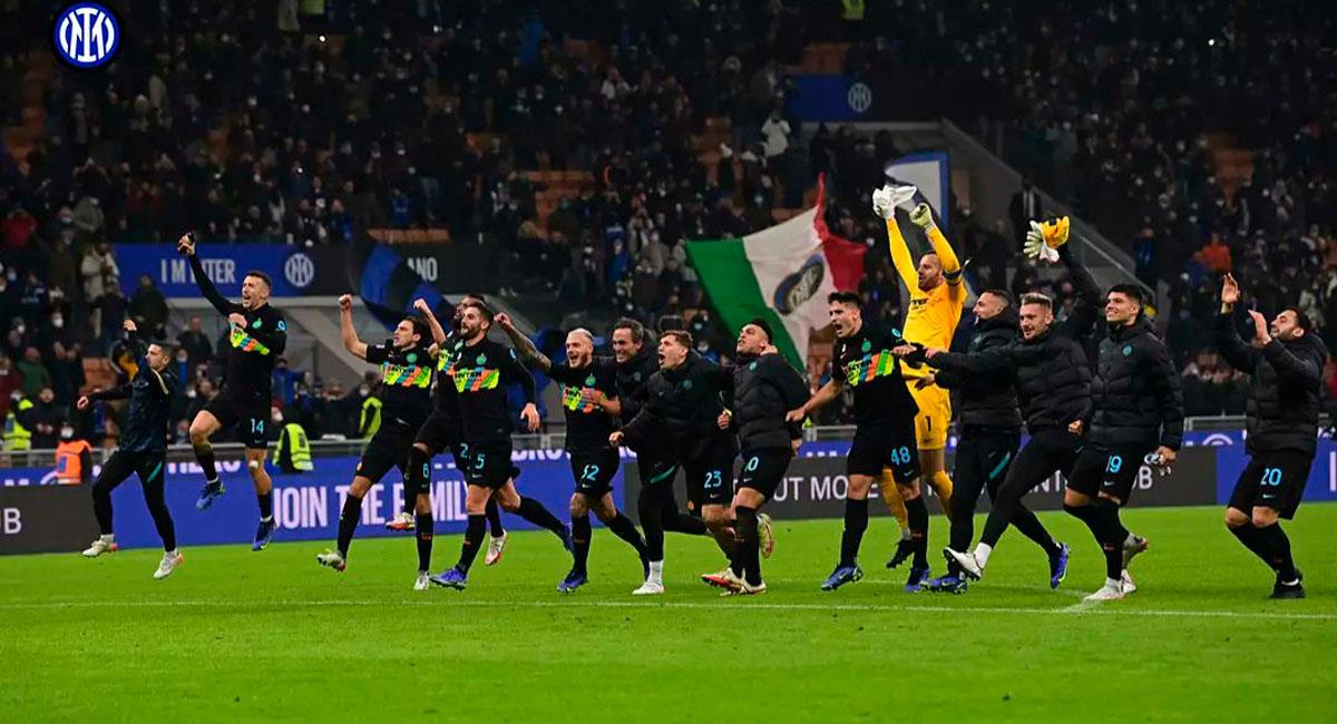 Inter venció a Napoli. Foto: Twitter Inter