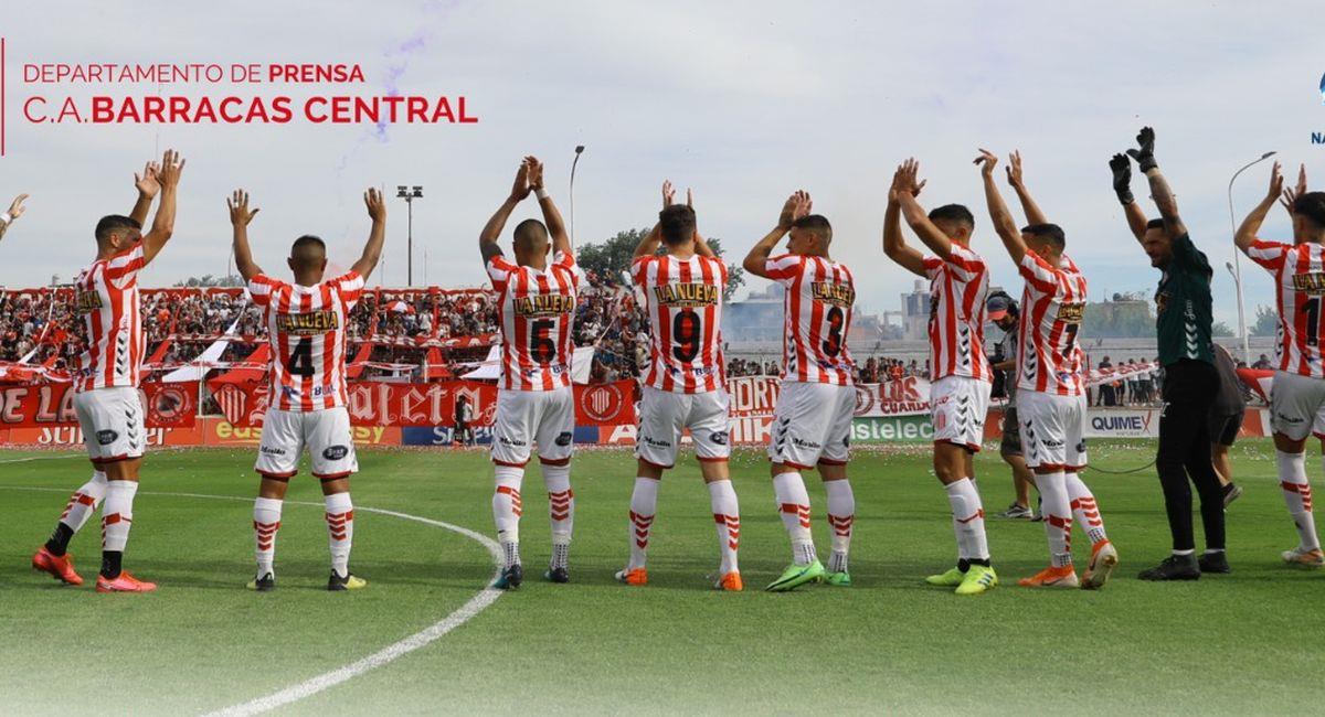 Barracas Central está cerca de llegar a la Liga Profesional. Foto: Twitter Club Barracas Central