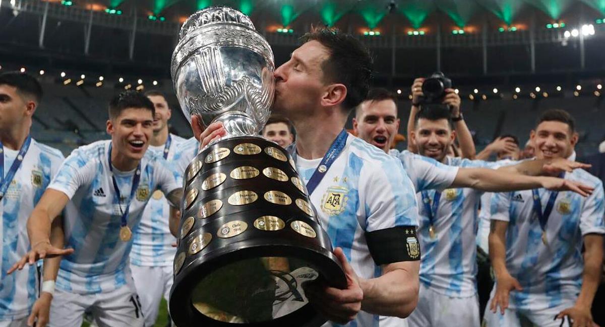 Lionel Messi se coronó campeón de la Copa América 2021. Foto: EFE