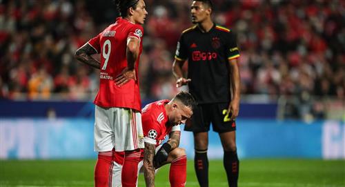 Benfica con Otamendi, empató 2-2 con Ajax de Martínez y Tagliafico