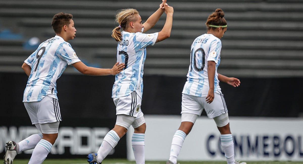 Juana Cangaro marcó el gol de Argentina. Foto: Twitter @Argentina