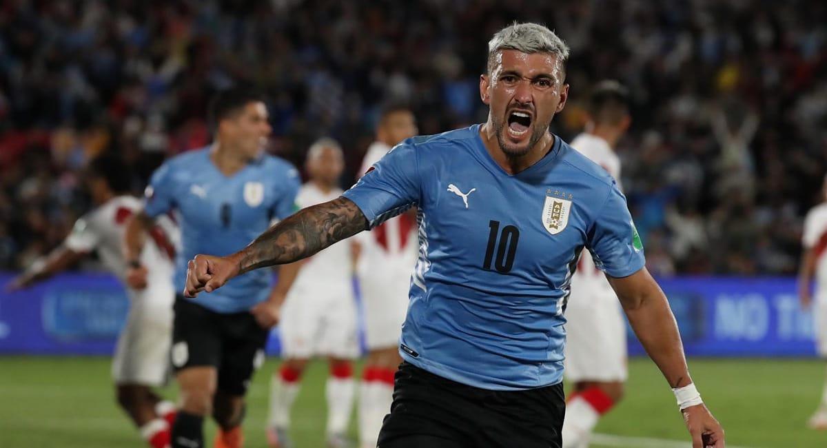 Giorgian De Arrascaeta le dio la victoria a Uruguay.
. Foto: EFE