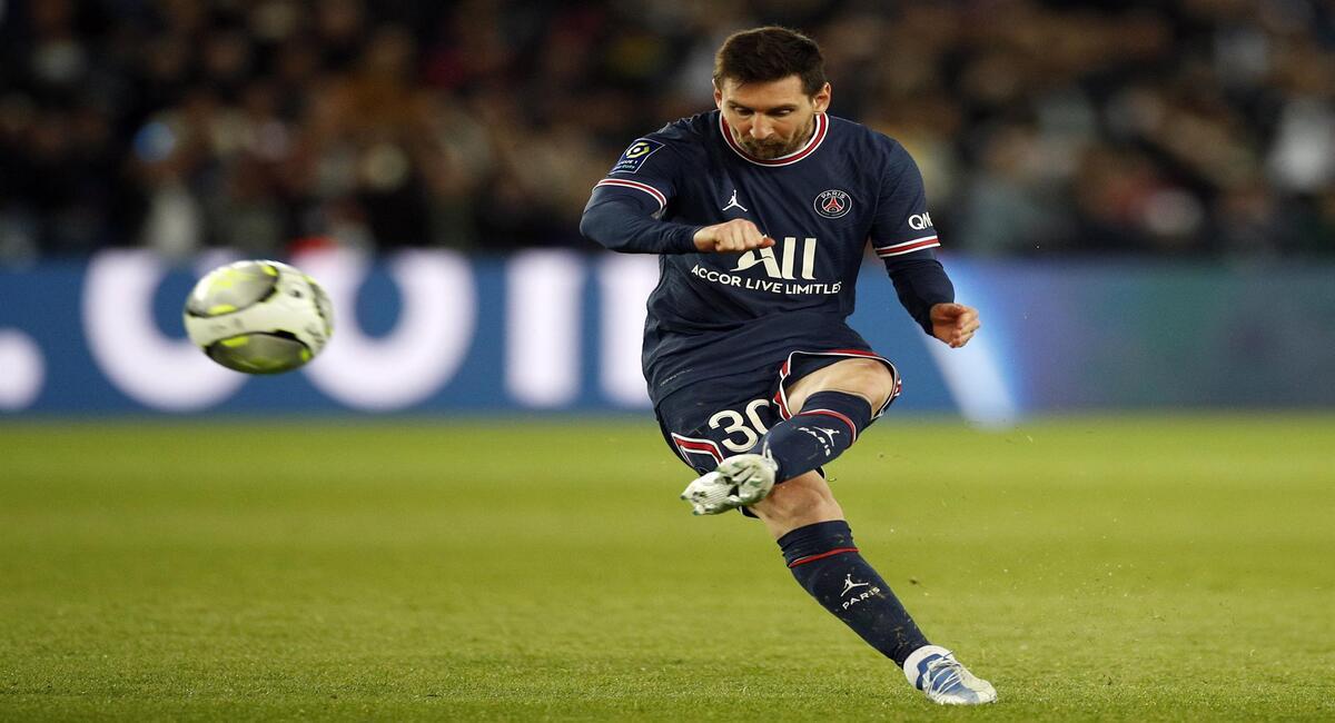 Lionel Messi marcó en el empate 1-1 de PSG ante Lens. Foto: EFE