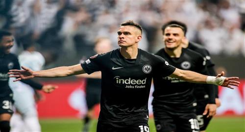 Gol de Santos Borré y Eintracht Frankfurt en la final del a Europa League