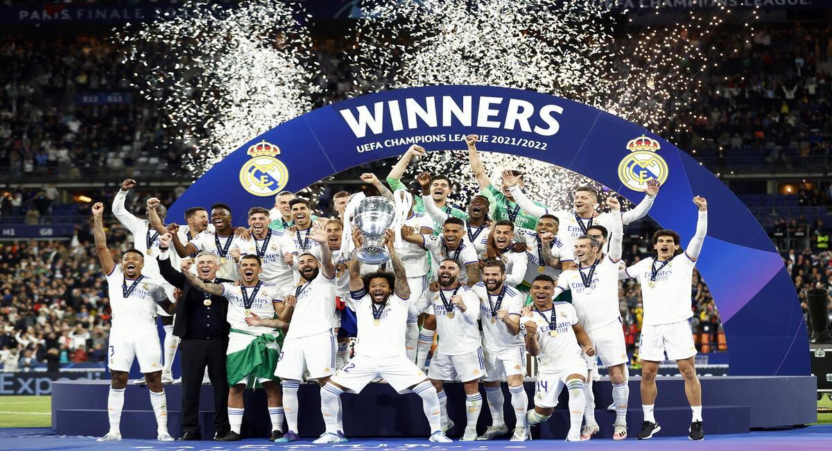 Real Madrid levanta su 14 Champions League. Foto: EFE