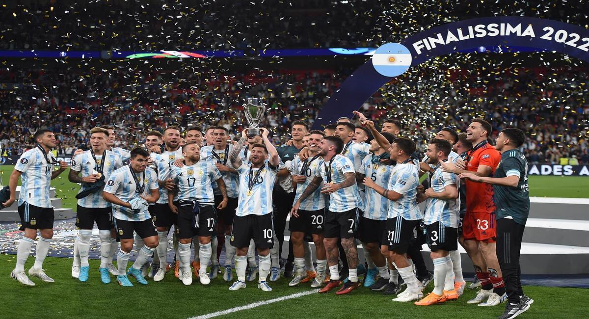 Argentina es campeón de la Finalissima. Foto: EFE