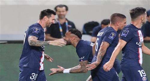 Golazo de Messi en la goleada 4-0 del PSG sobre Nantes por la Supercopa de Francia