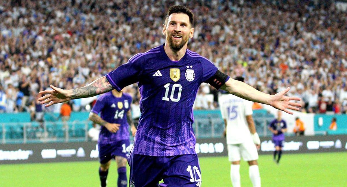 Lionel Messi marcó un doblete ante Honduras. Foto: Twitter @Argentina