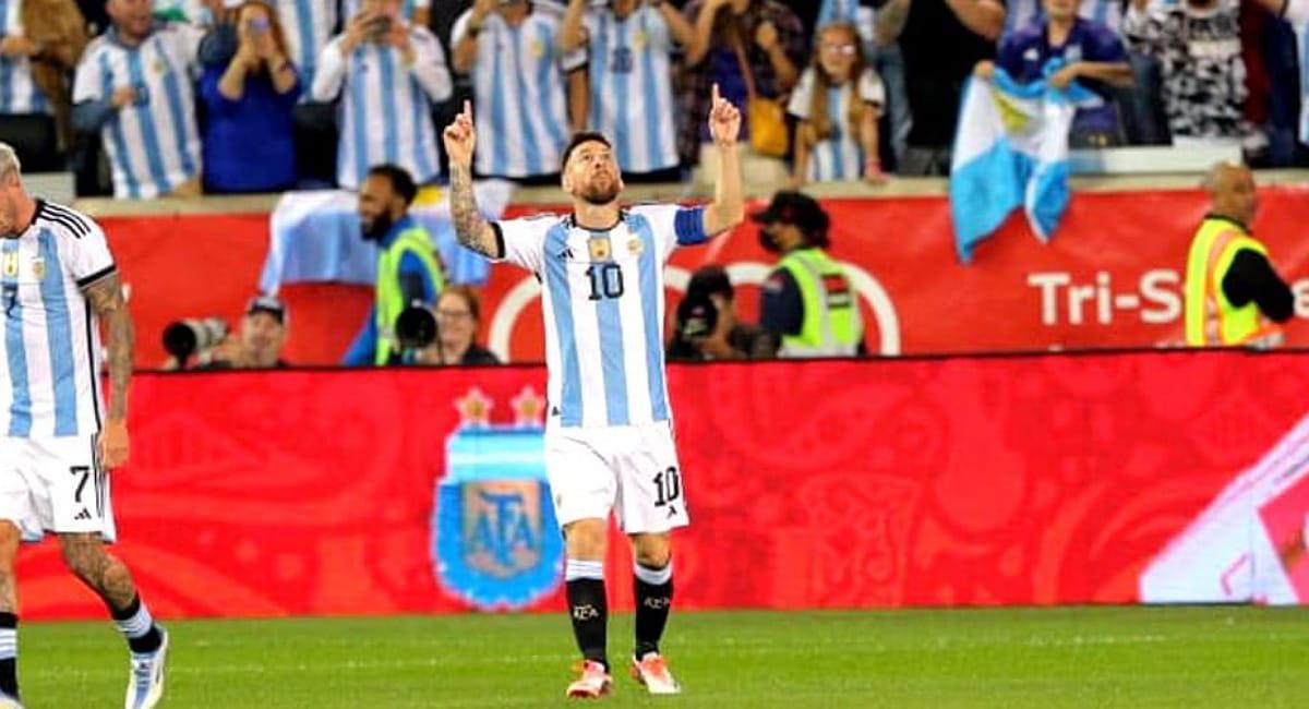 Lionel Messi marcó cuatro goles en los dos partidos amistosos de la Selección. Foto: Twitter @Argentina