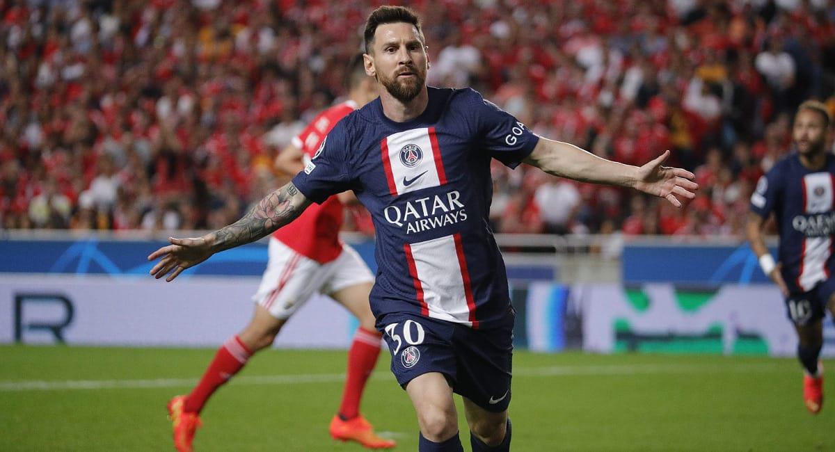 Lionel Messi marcó su segundo gol en Champions League. Foto: Twitter @PSG_espanol