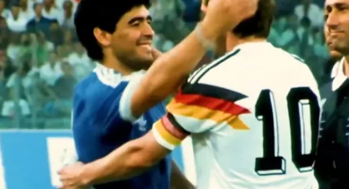 Maradona y Matthäus se enfrentaron en las finales del 86 y 90. Foto: captura de youtube