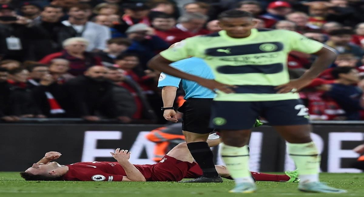 El futbolista salió lesionado en el partido ante el City. Foto: EFE