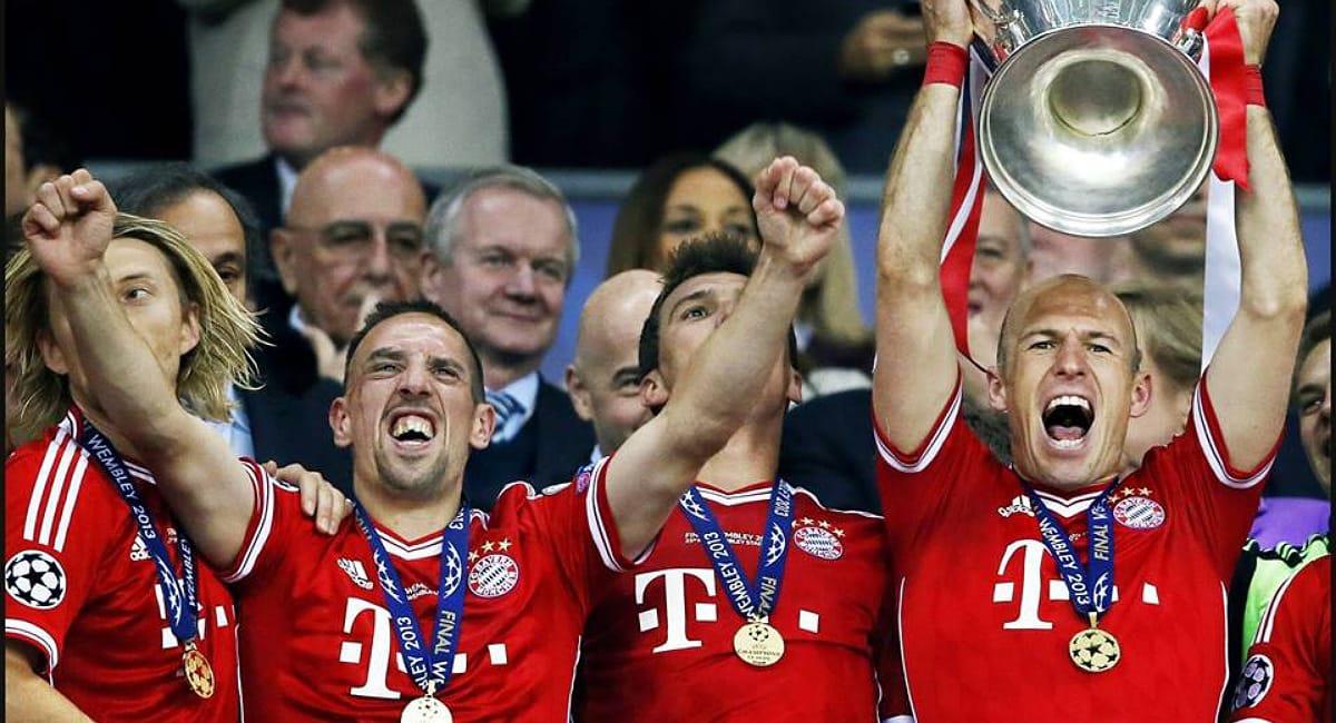Frank Ribery ganó la Champions con el Bayern. Foto: Twitter @FCBayernES