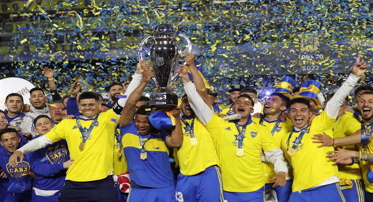 Boca Juniors consiguió ganar la Liga Profesional 2022. Foto: EFE