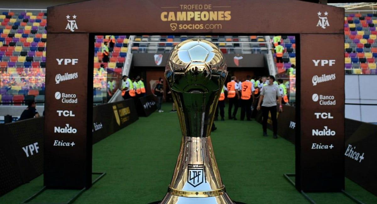 El Trofeo de Campeones 2021, lo ganó River Plate. Foto: Twitter @LigaAFA