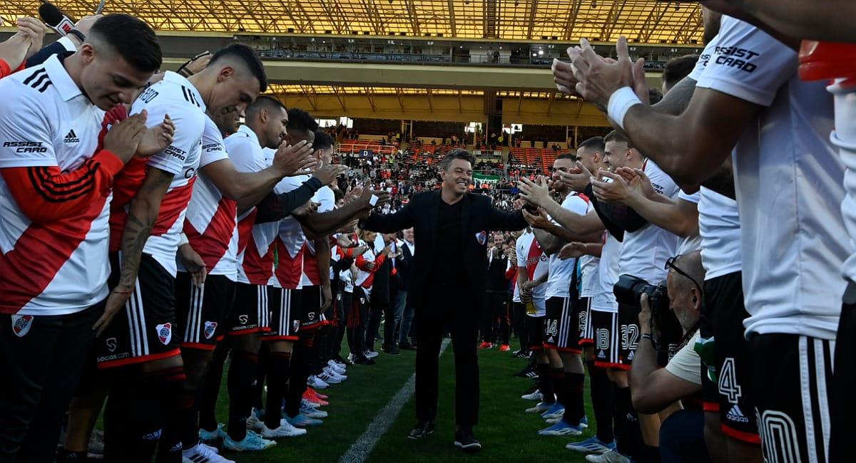 El Muñeco dirigió su último partido en River Plate. Foto: Twitter @RiverPlate