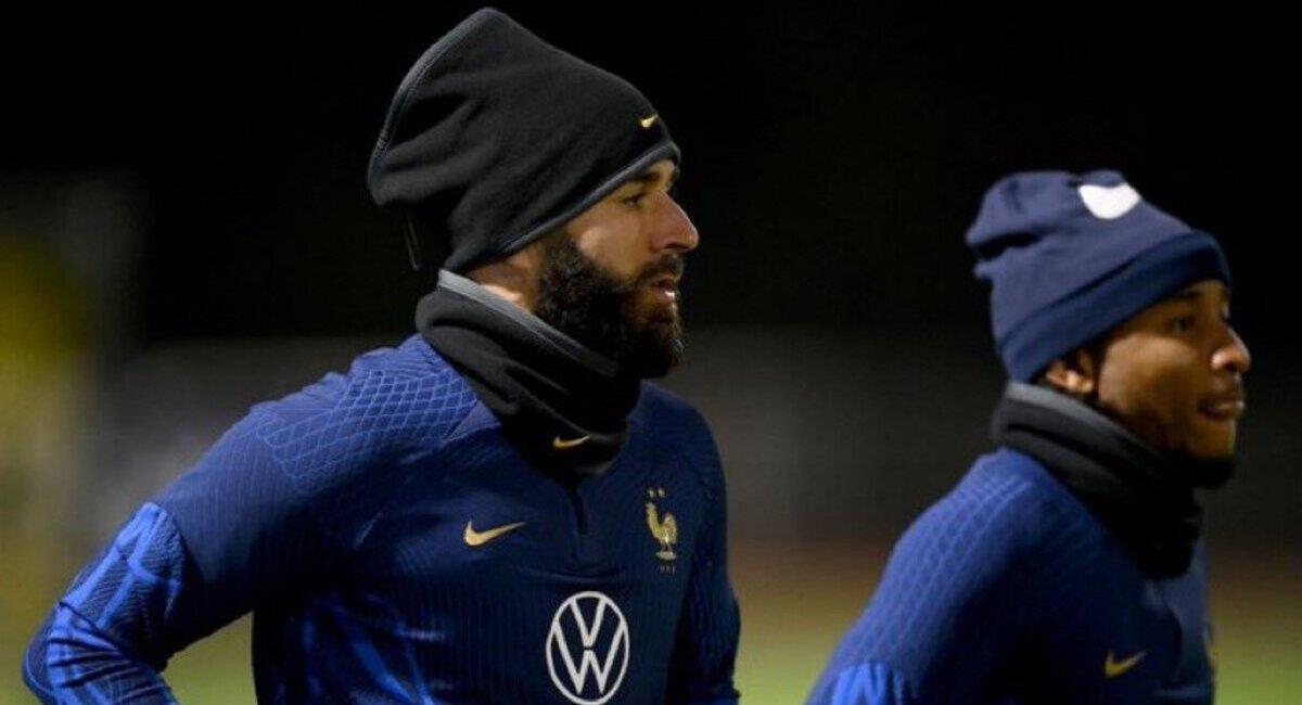 Karim Benzema y Christopher Nkunku preocupan a la selección de Francia. Foto: Twitter @AdriaanRM7