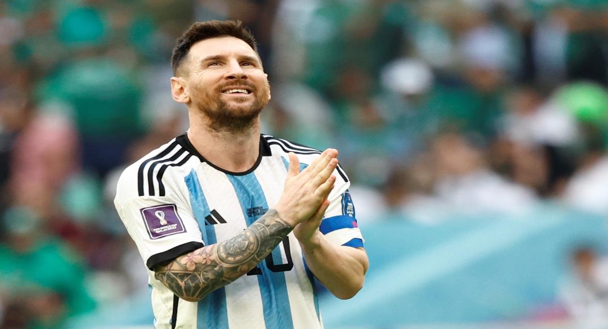 Leo Messi marcó de penal el gol de Argentina. Foto: EFE