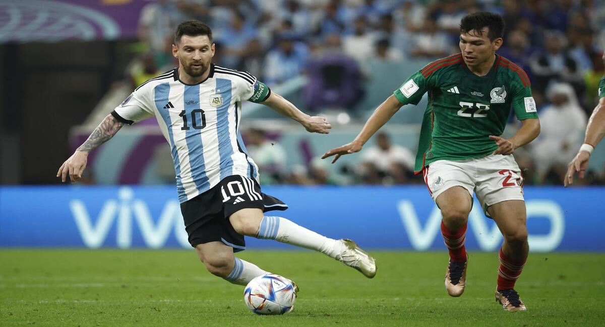 Lionel Messi marcó uno de los goles de la Selección Argentina, ante México. Foto: EFE