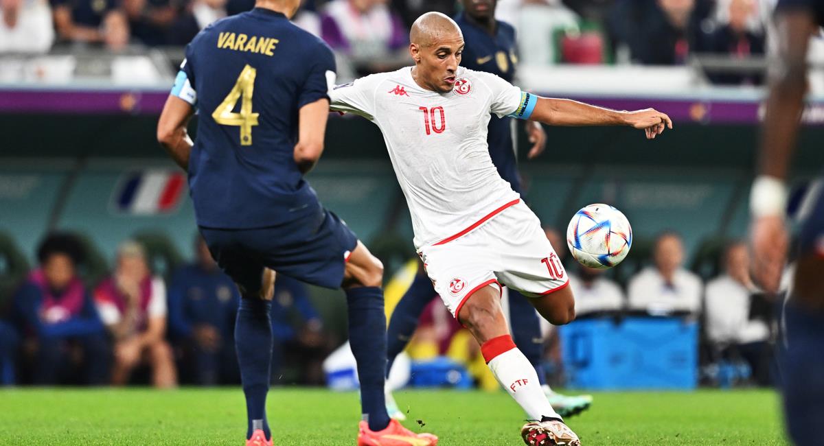 Wahbi Khazri, autor del gol en el Túnez 1-0 Francia. Foto: EFE
