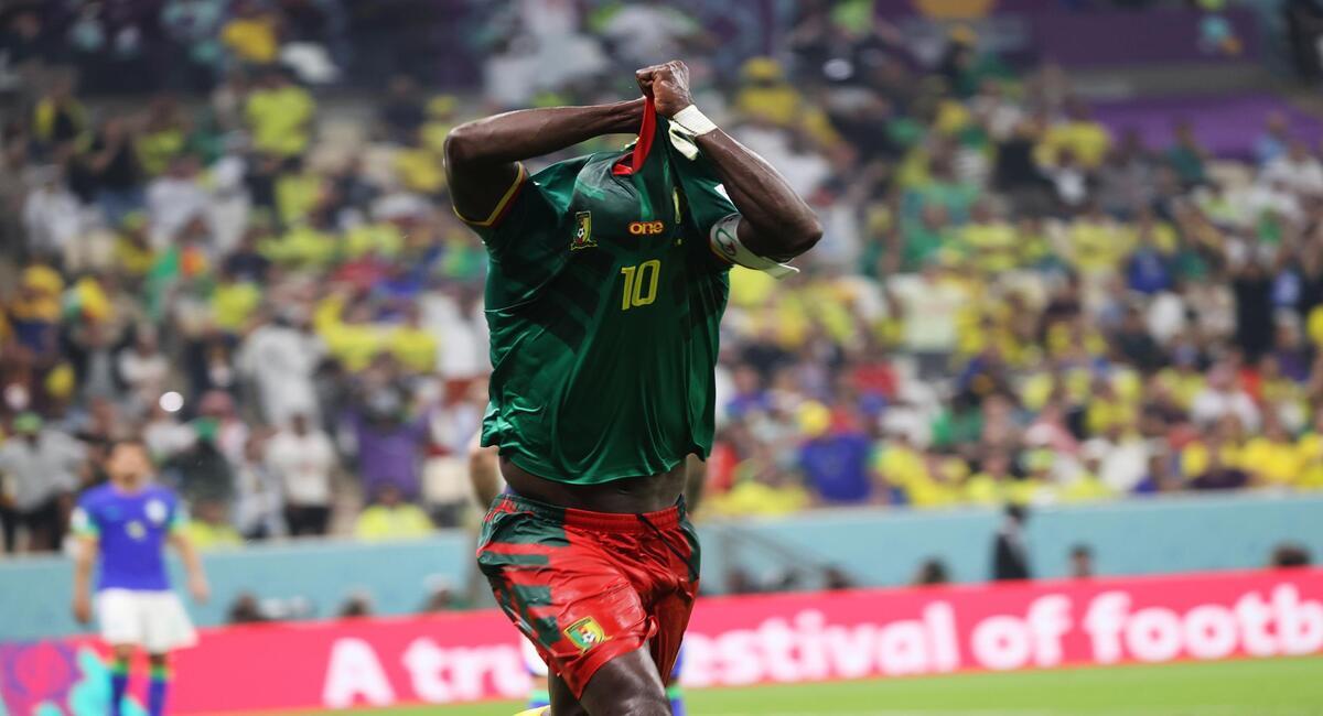 Aboubakar marcó el gol de Camerún. Foto: EFE