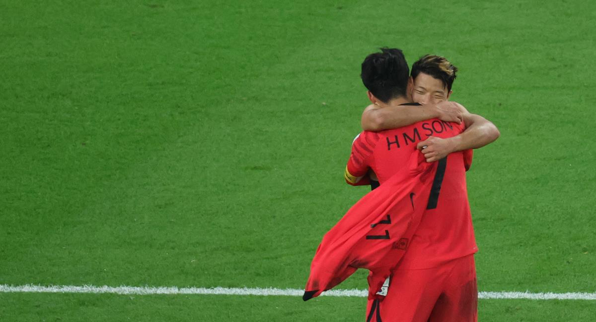 Corea del Sur venció por 2-1 a Portugal. Foto: EFE