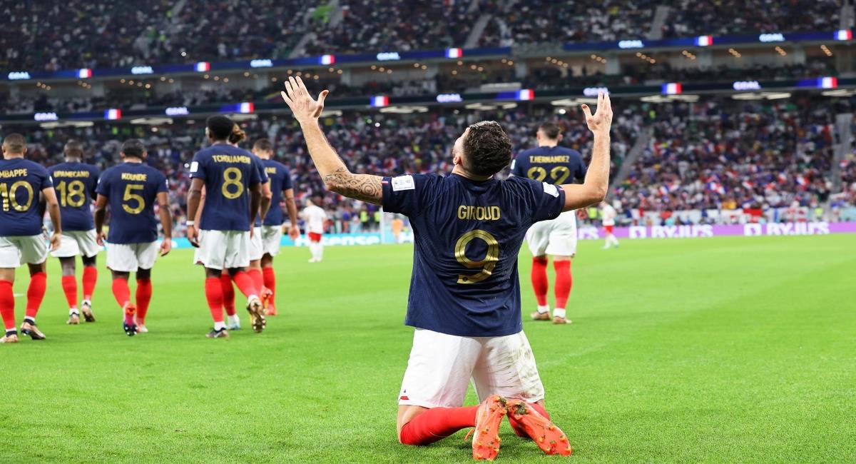 Giroud marcó el primer gol francés. Foto: EFE