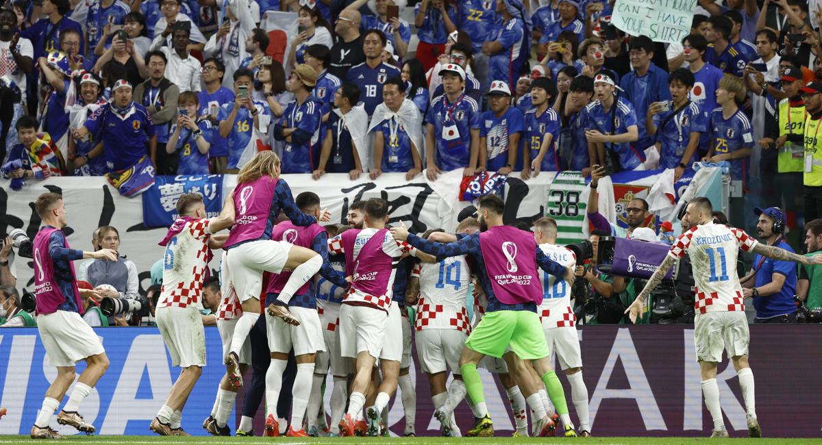 Croacia venció por penales a Japón y clasificó a los cuartos de final. Foto: EFE