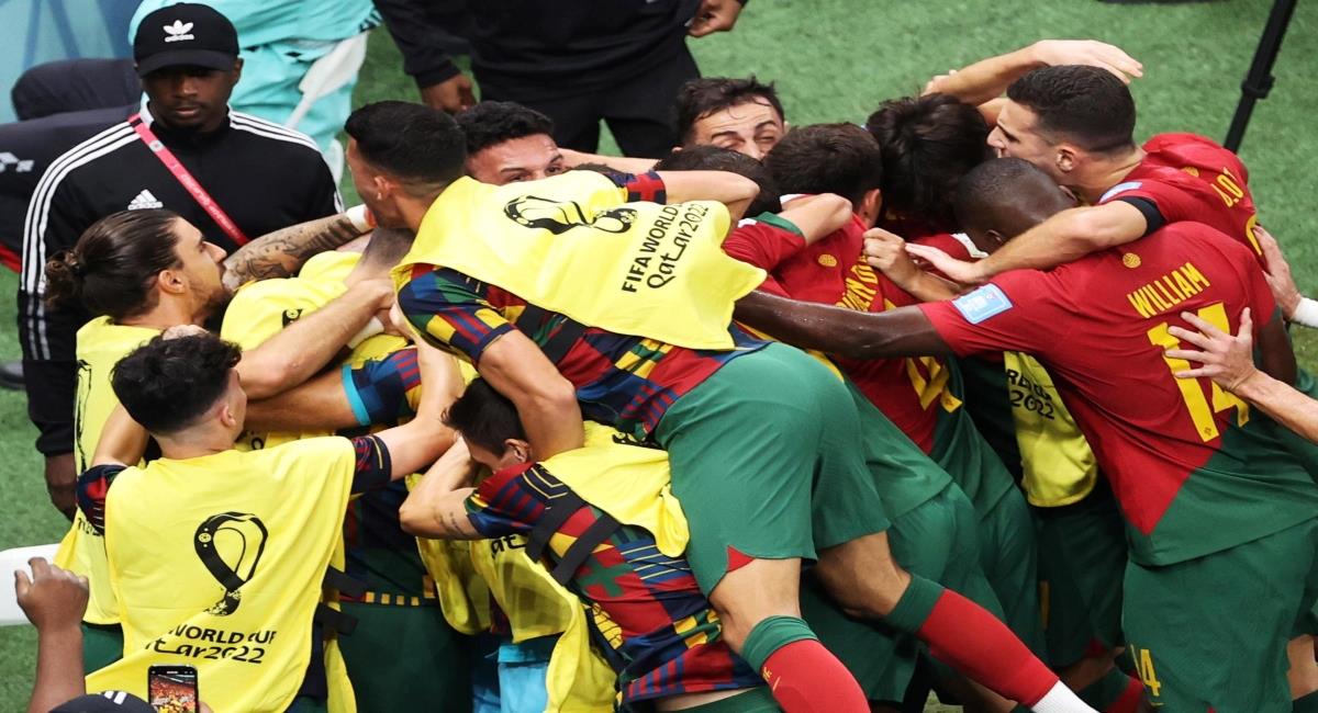 Portugal estará en los cuartos de final, donde enfrentará a Marruecos. Foto: EFE