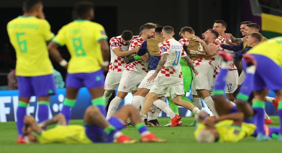 Croacia venció en penales a Brasil y avanzó a las semis. Foto: EFE