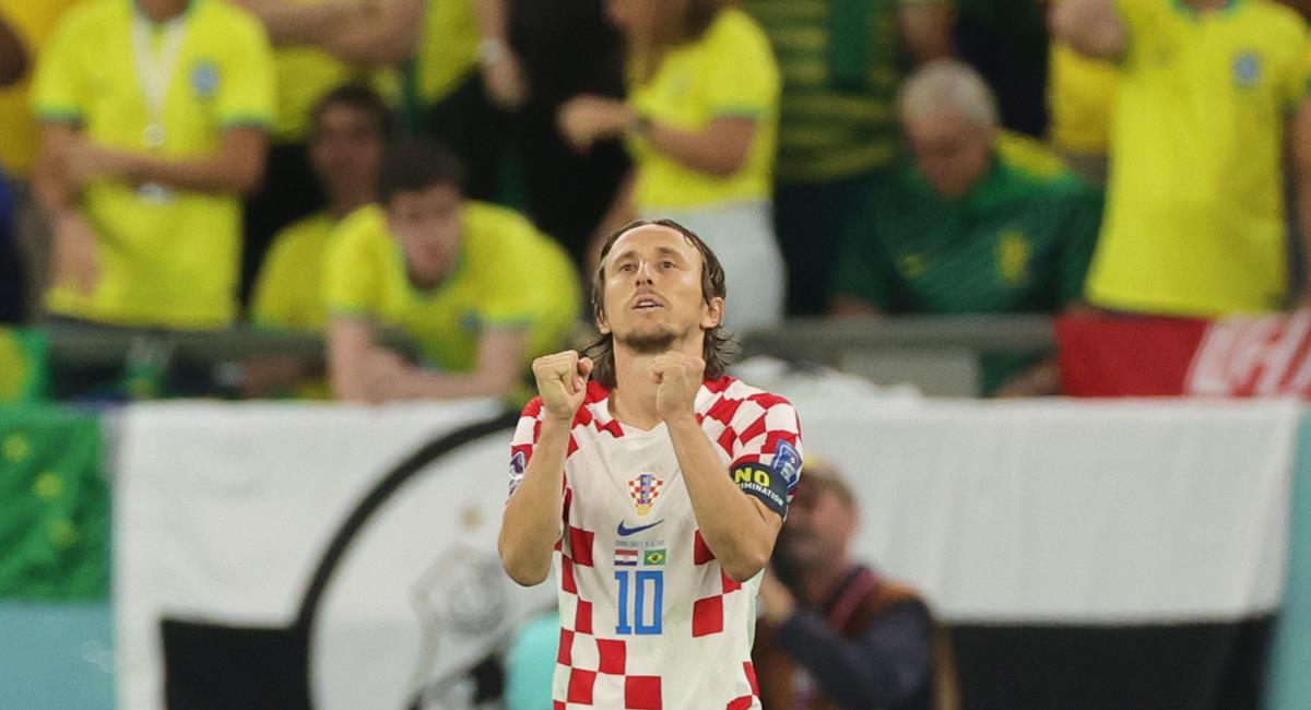Luka Modric, figura de Croacia. Foto: EFE