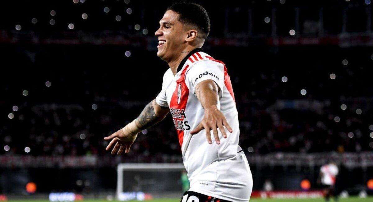 Juanfer Quintero finalizará su vínculo con River Plate el 31 de diciembre. Foto: Twitter