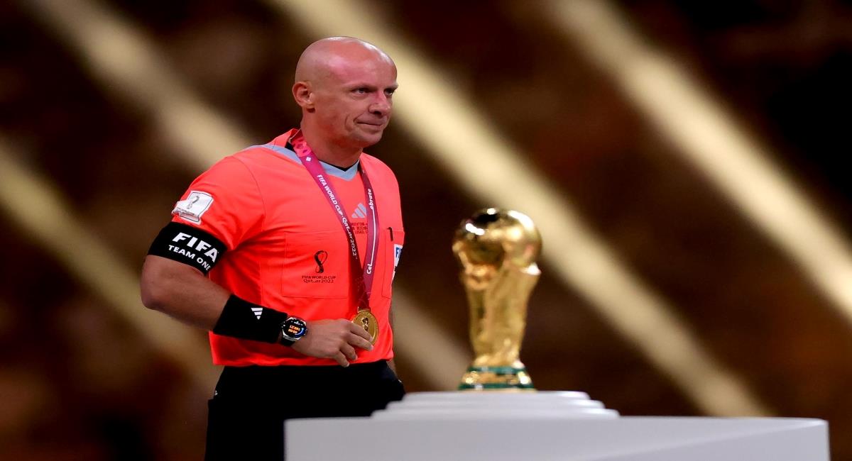 Szymon Marciniak, fue el árbitro de la final del Mundial entre Francia y Argentina. Foto: EFE