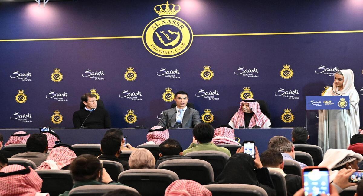 Cristiano Ronaldo fue presentado en su nuevo club. Foto: EFE