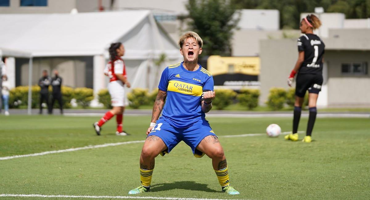 Yamila Rodríguez fue una de las figuras de Boca Juniors, en la Copa Libertadores. Foto: Twitter @BocaJrsOficial