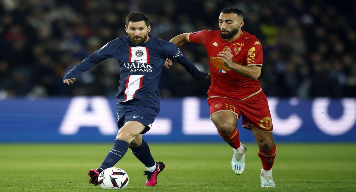 Lionel Messi volvió a jugar con la camiseta de PSG. Foto: EFE