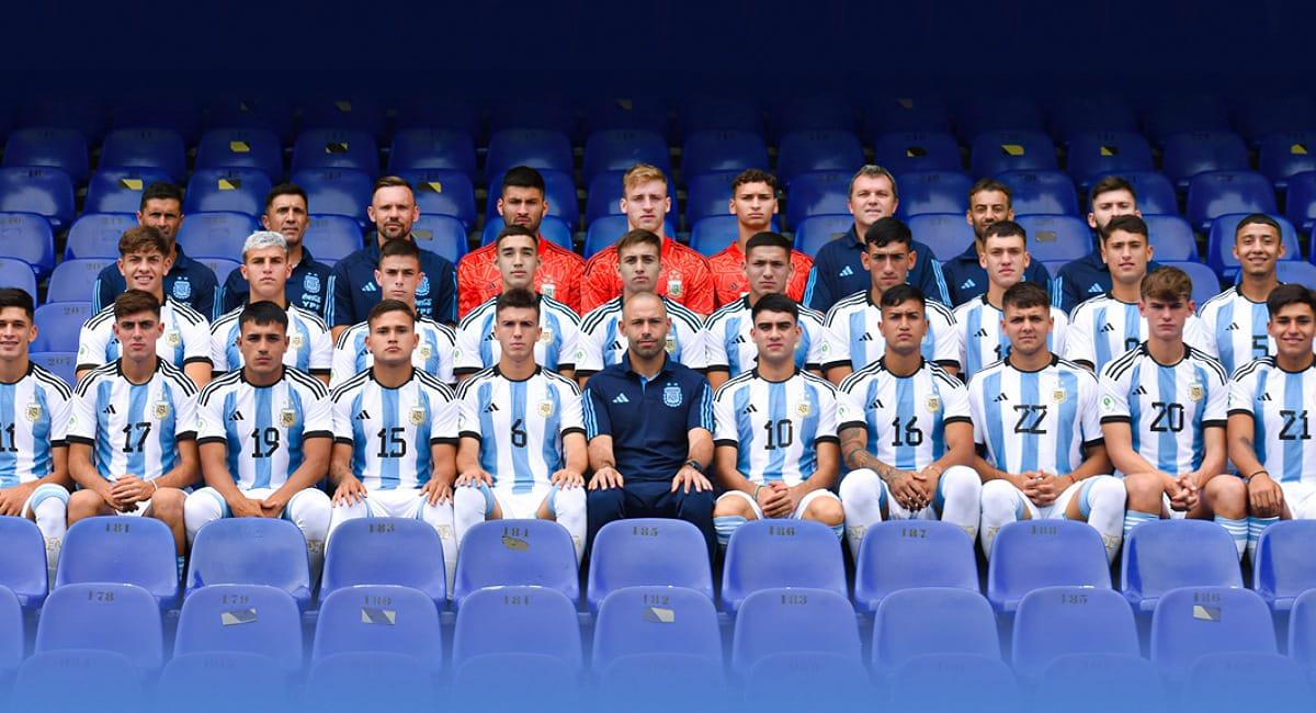 La Selección Argentina Sub 20 se prepara para el Sudamericano. Foto: Twitter @Argentina