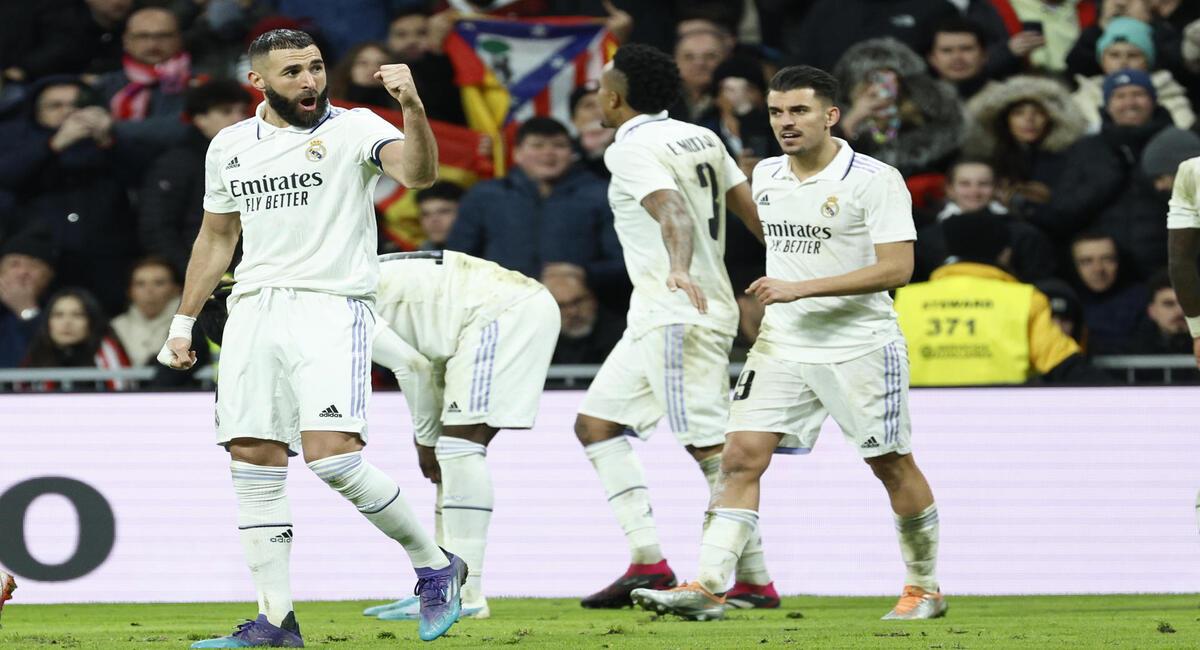 Benzema marcó el segundo gol de Real Madrid. Foto: EFE