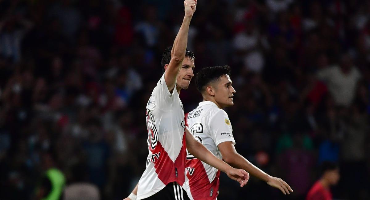 Nacho Fernández marcó el primer gol del Millonario. Foto: Twitter @RiverPlate