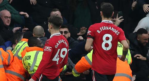 Mirá el gol de Garnacho en la victoria del Manchester United (Video)