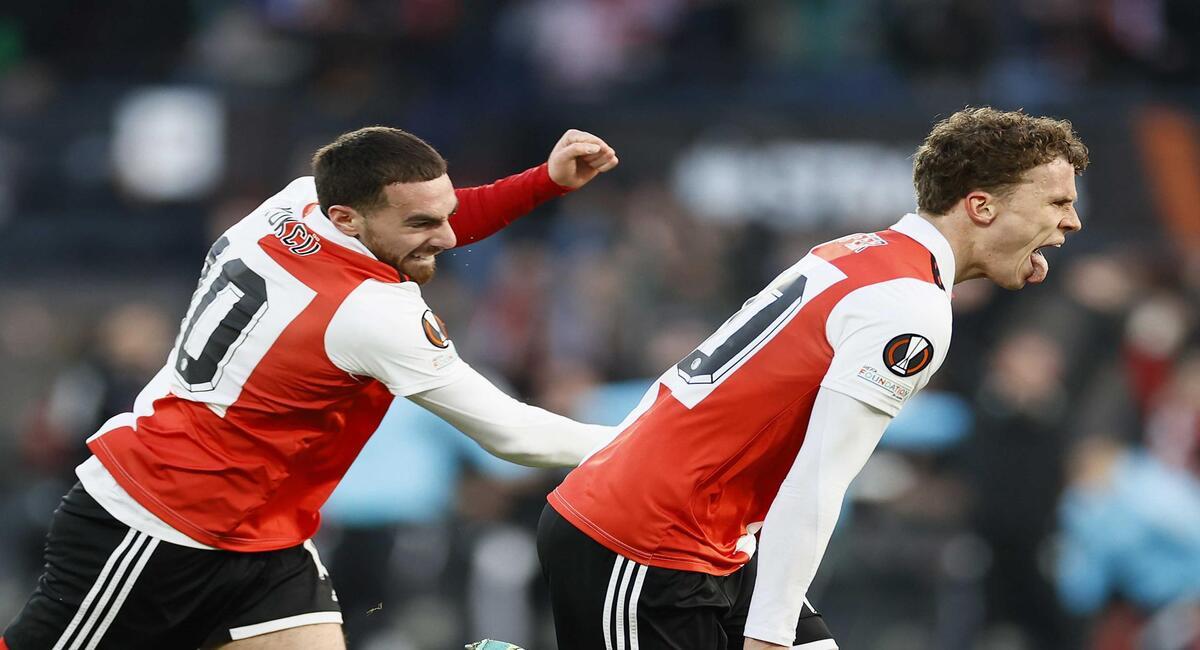 Wieffer marcó el gol de la victoria de Feyenoord. Foto: EFE
