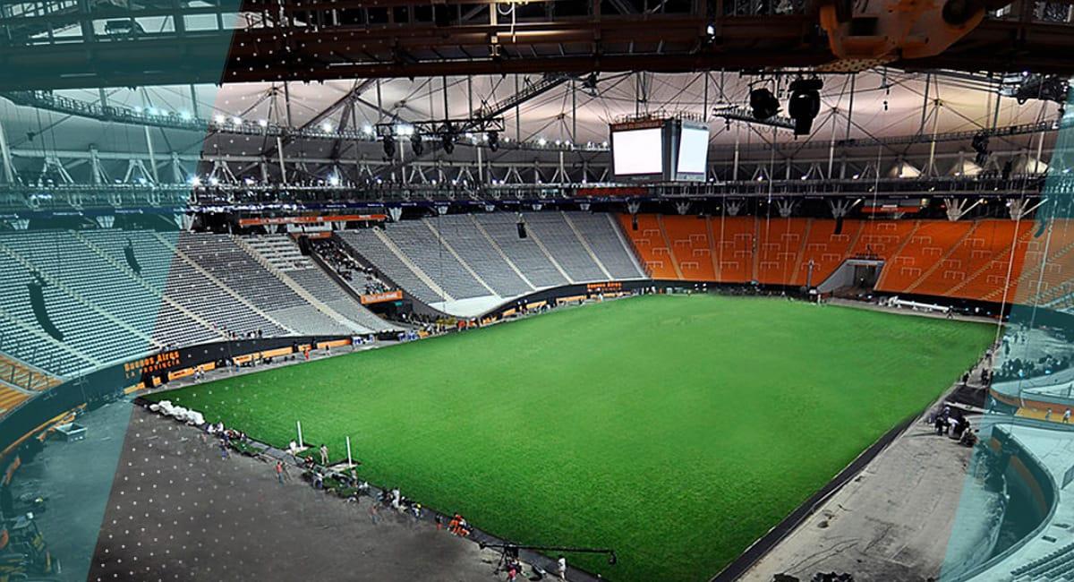 El estadio de La Plata sería el escenario de la final, del Mundial. Foto: Twitter @Argentina