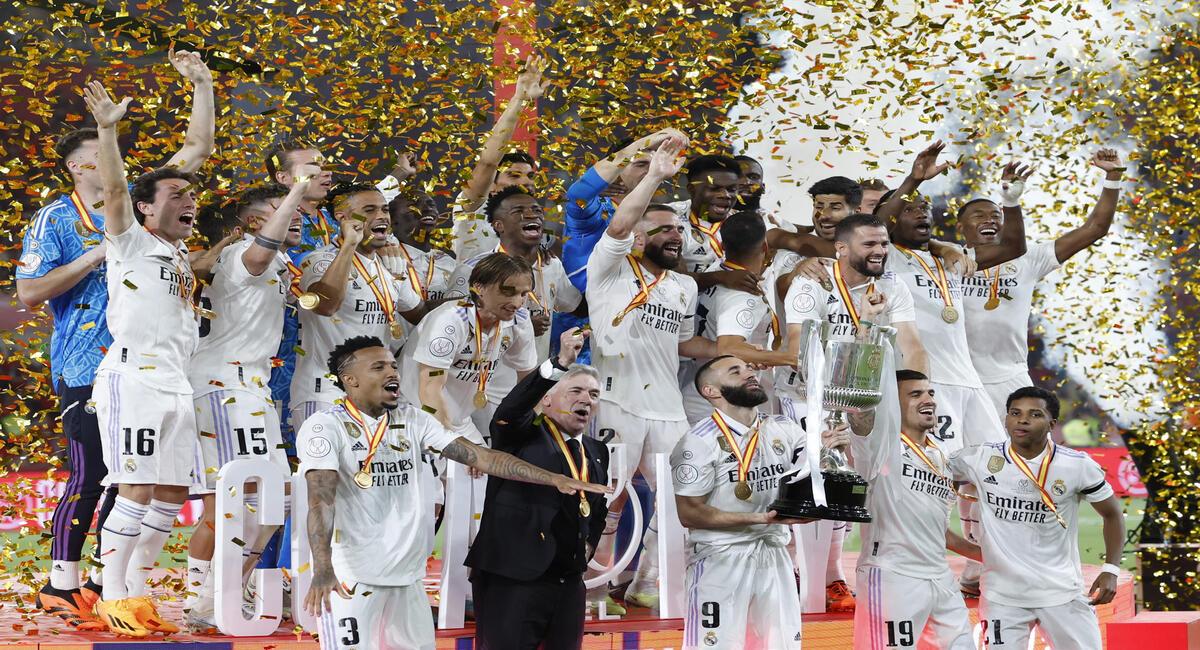 El Madrid consigue su vigésima Copa del Rey. Foto: EFE