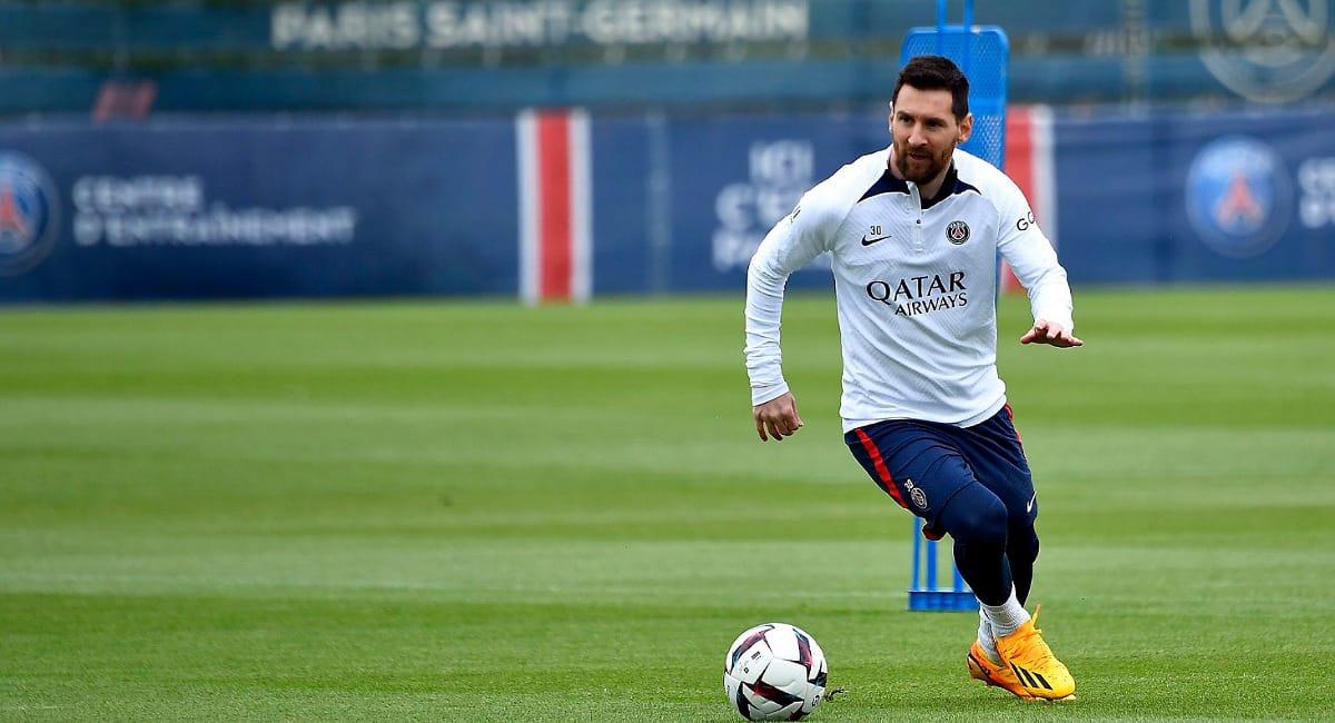 Messi volvió a entrenarse con PSG el lunes pasado. Foto: Twitter @PSG_espanol