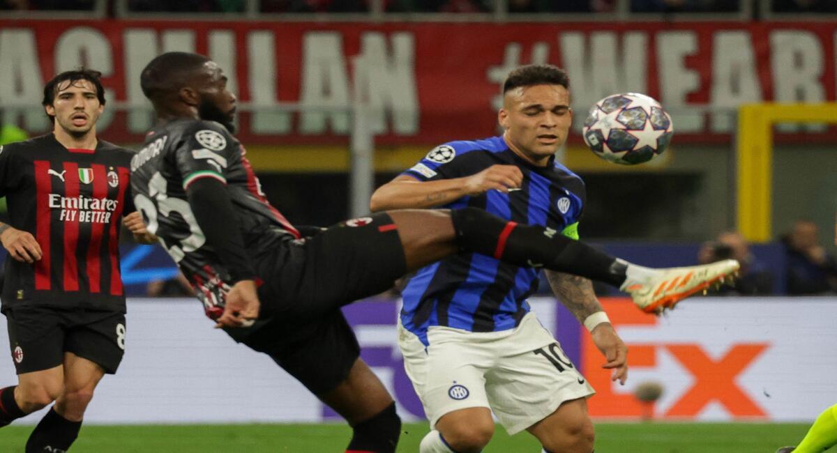 Inter recibe a Milan, por la vuelta de la Champions League. Foto: EFE