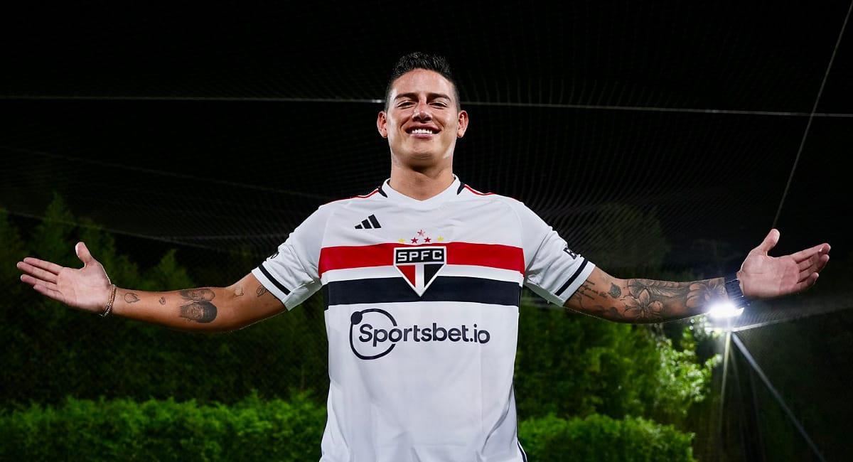 James disputará la Copa Sudamericana con Sao Paulo. Foto: Twitter @SaoPauloFC