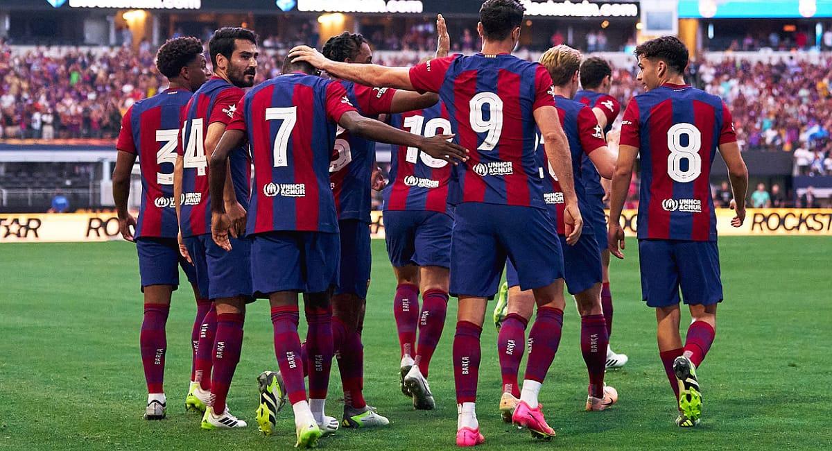 El Barza golea en el primer clásico de la temporada. Foto: Twitter @FCBarcelona