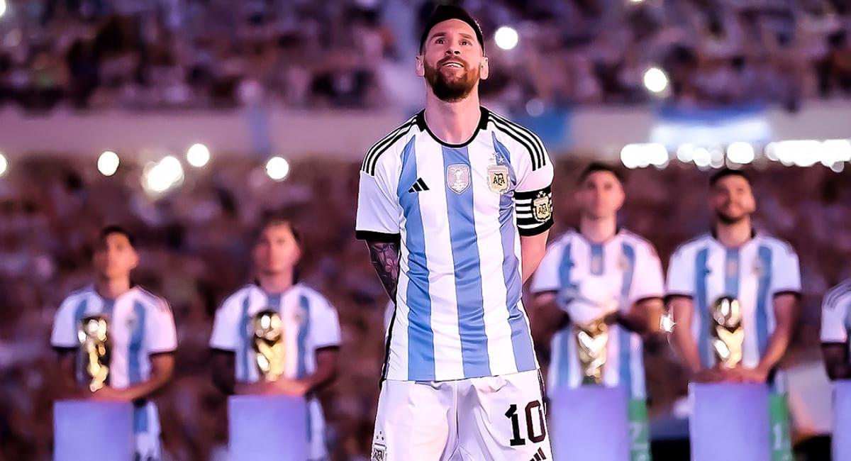 Lionel Messi busca quedarse como goleador histórico de las Eliminatorias. Foto: Twitter @Argentina